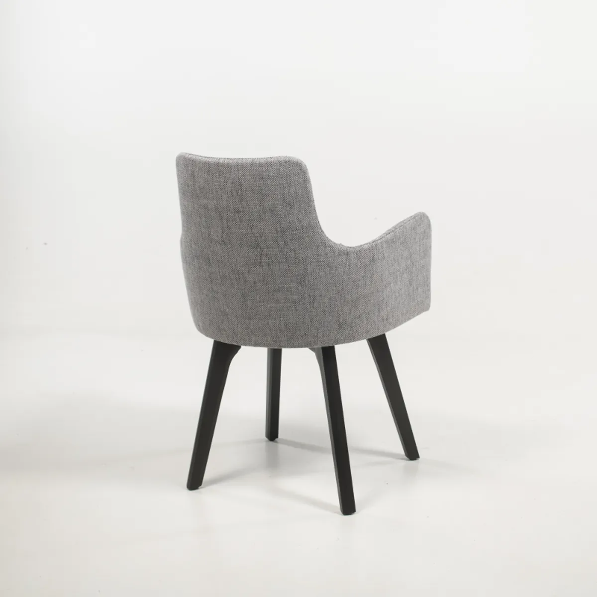 Anders - Fauteuil cocooning en tissu et pieds bois — vue 5