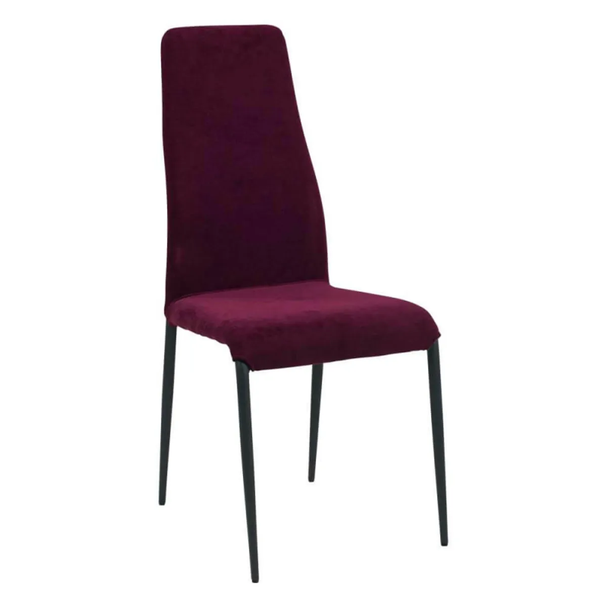 Mirta - Chaise de séjour moderne en tissu et pieds en métal
