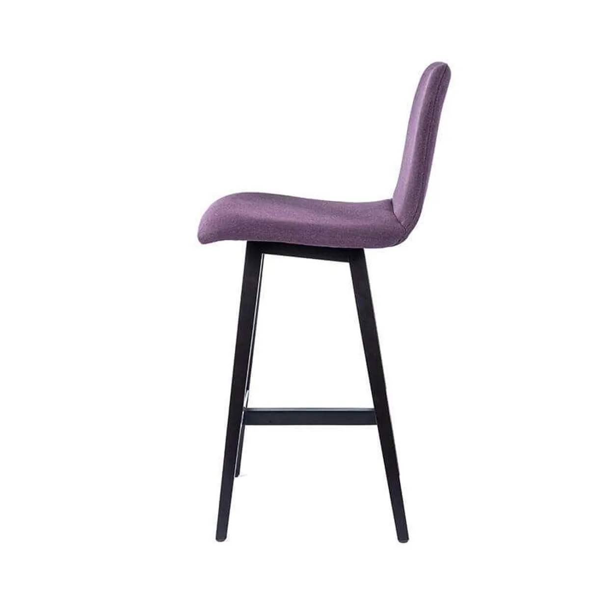 Pandora - Tabouret snack scandinave en tissu avec pieds en bois massif — vue 5