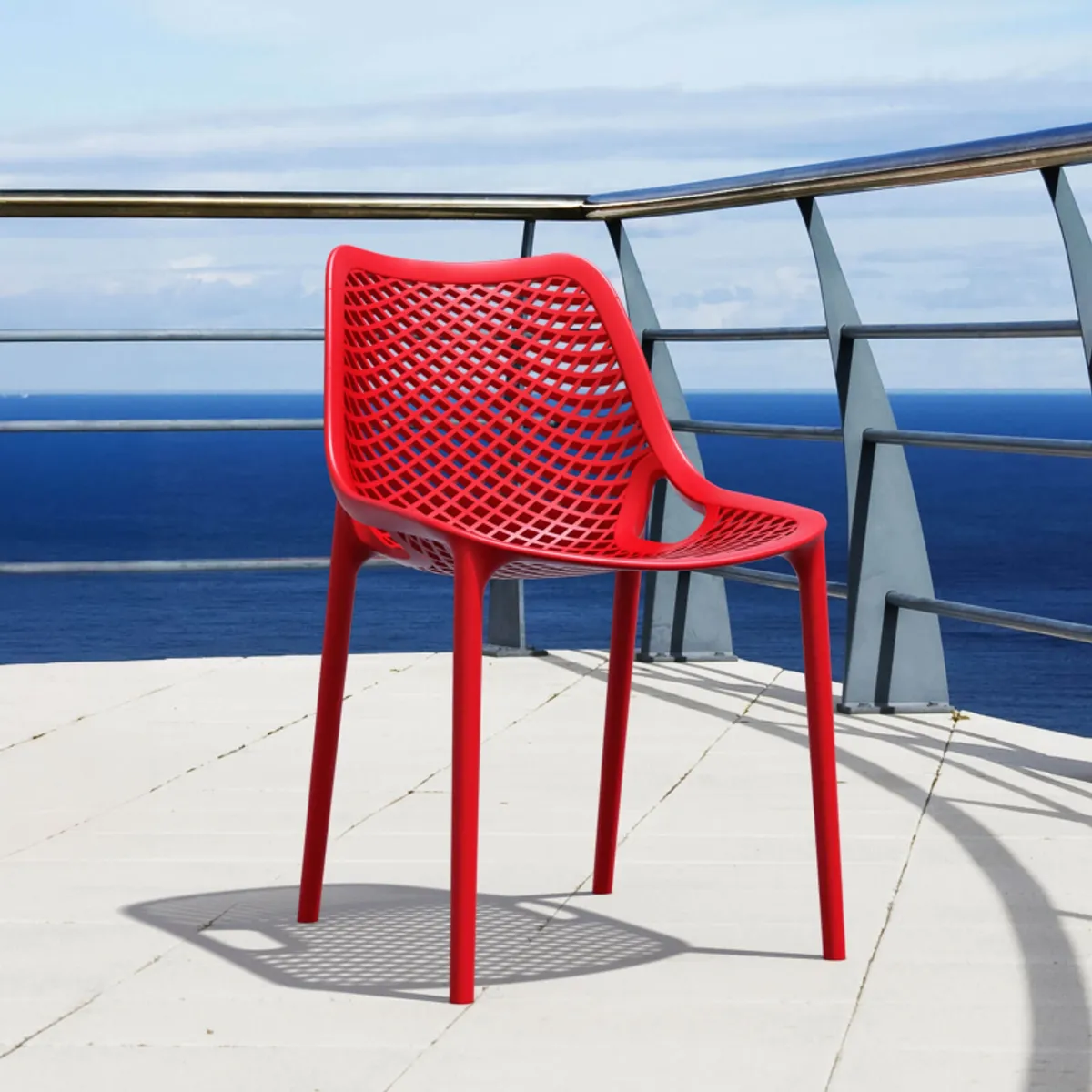 Air - Chaise de jardin moderne ajourée en polypropylène