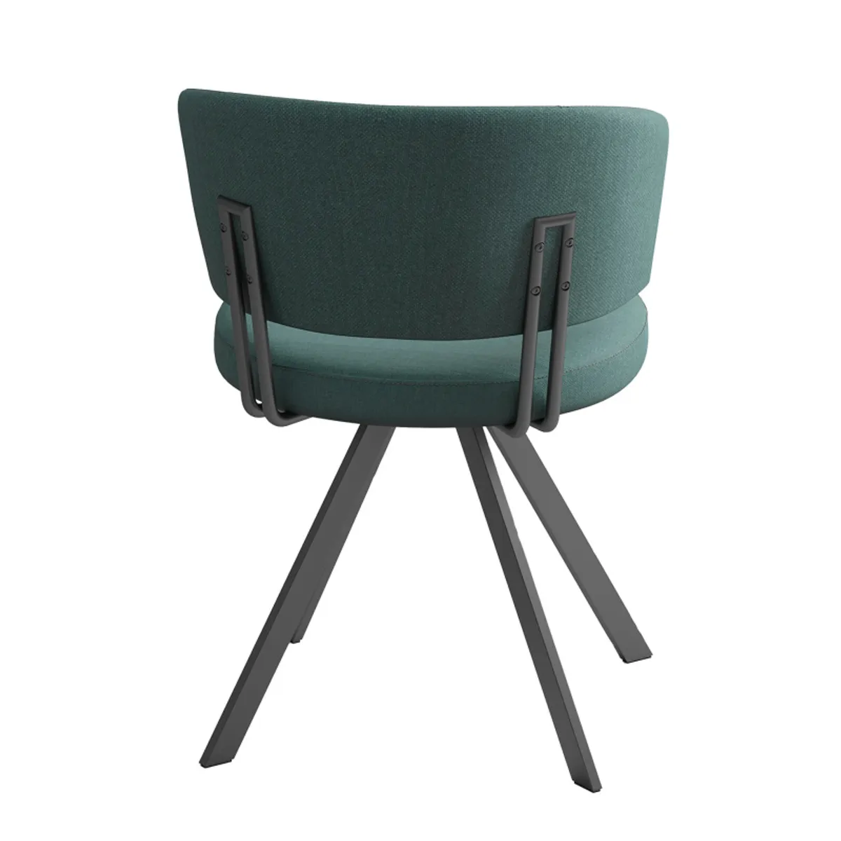 Allure - Chaise moderne en tissu pivotante — vue 5