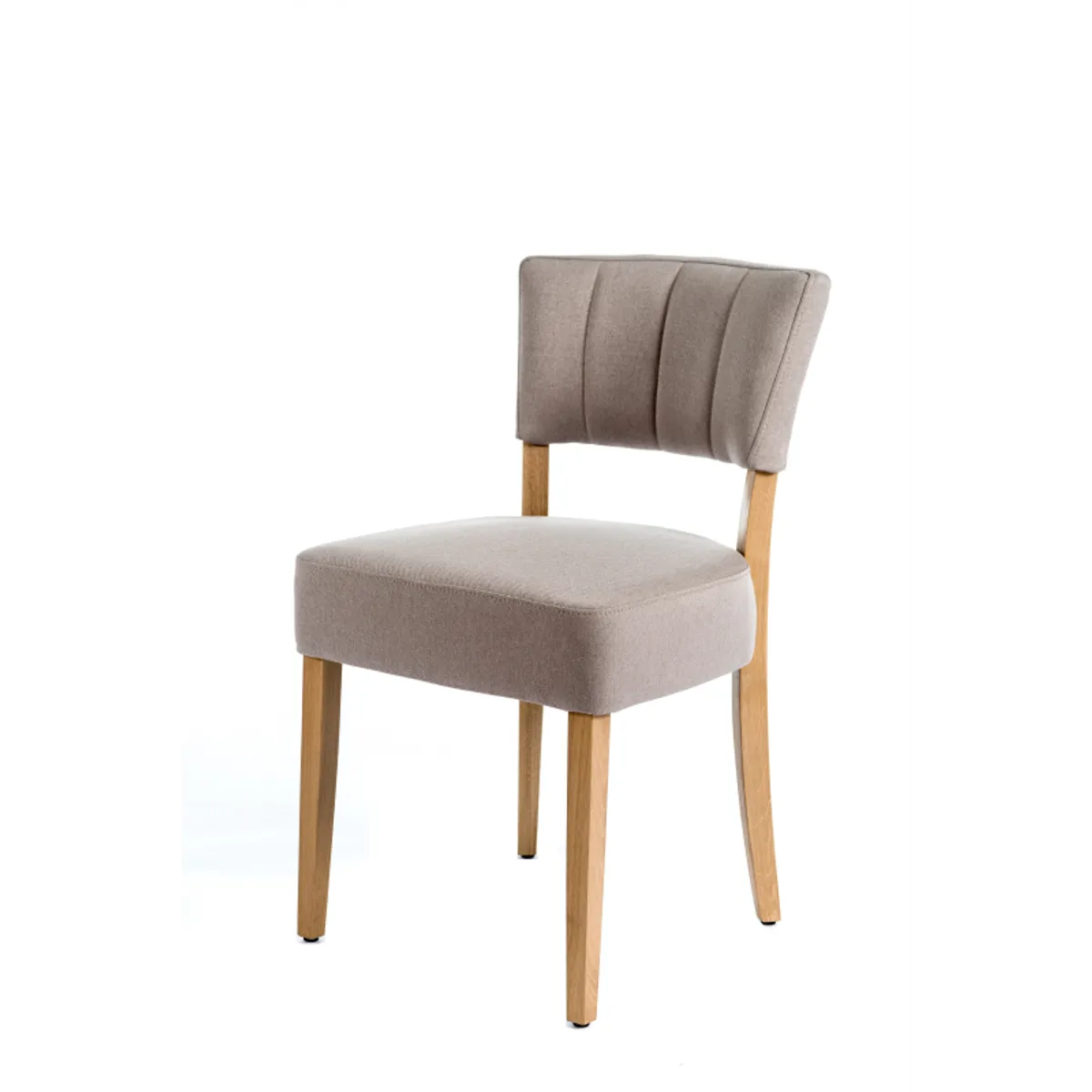 Steffi 2 - Chaise matelassée en tissu et bois — vue 5