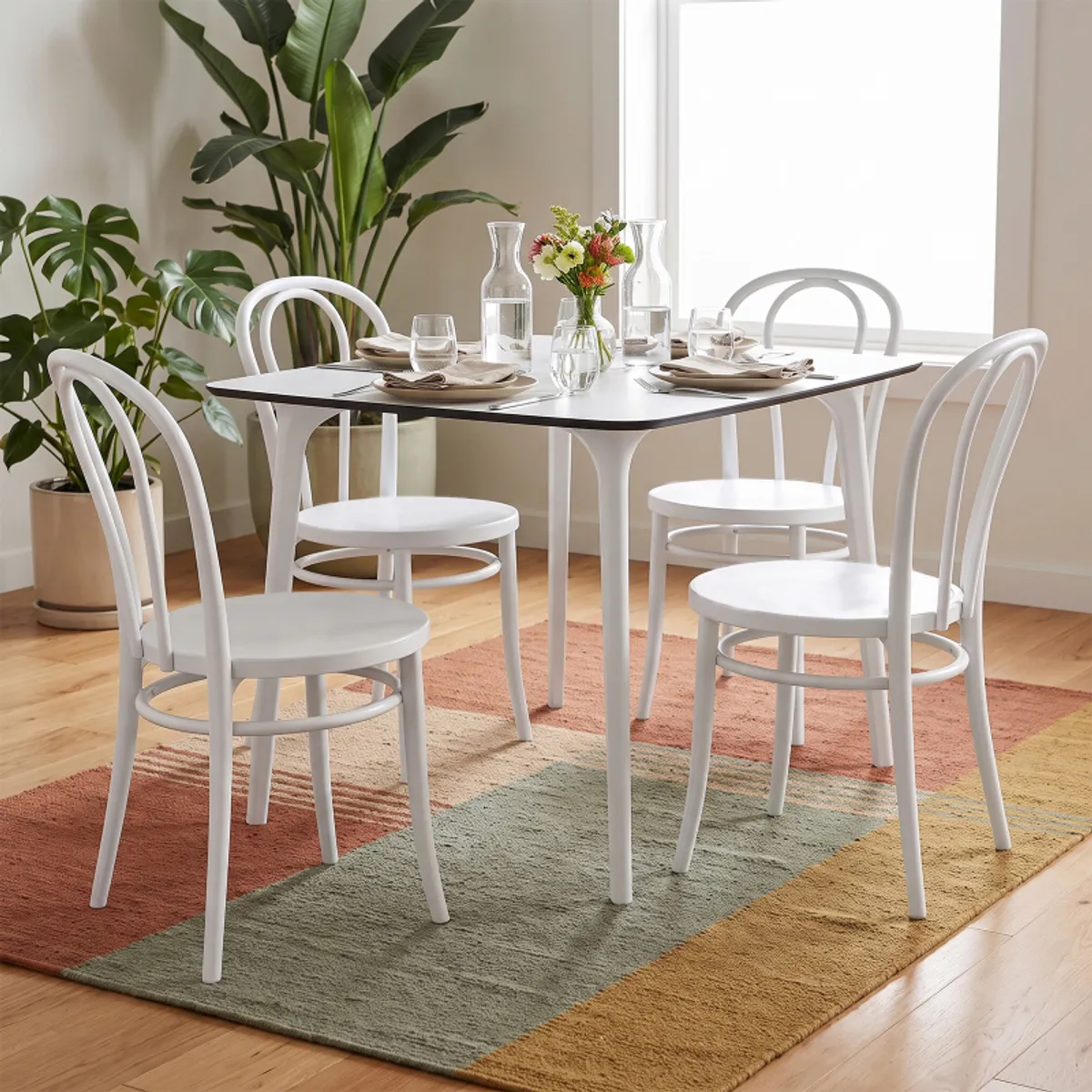 Victor - Chaise bistrot en polypropylène empilable — vue 4