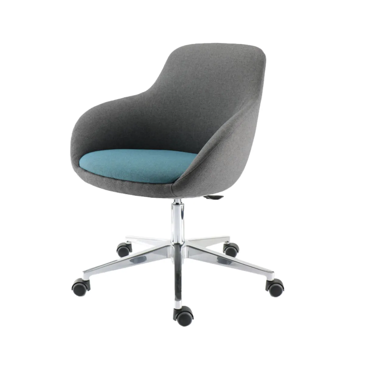 Eneka 02 - Fauteuil relax réglable et pivotant avec roulettes made in France — vue 4