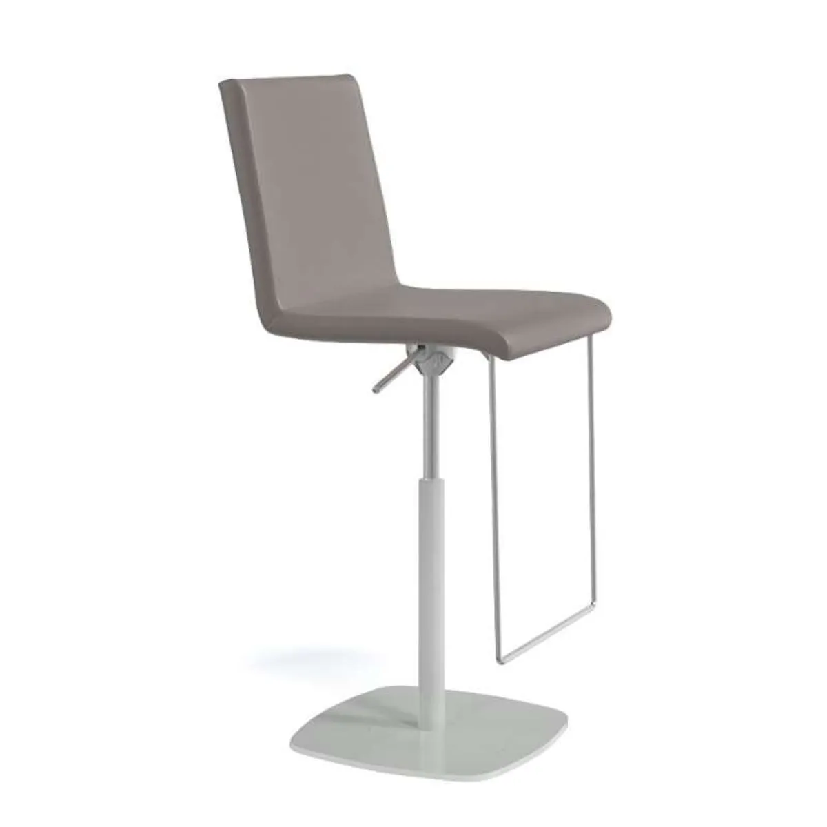 Sherpa - Tabouret en simili réglable en hauteur et pivotant rembourré — vue 5