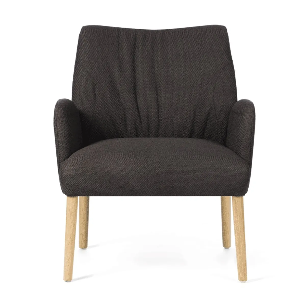 Enora Mobitec® - Fauteuil cocooning en tissu et pieds en bois — vue 3