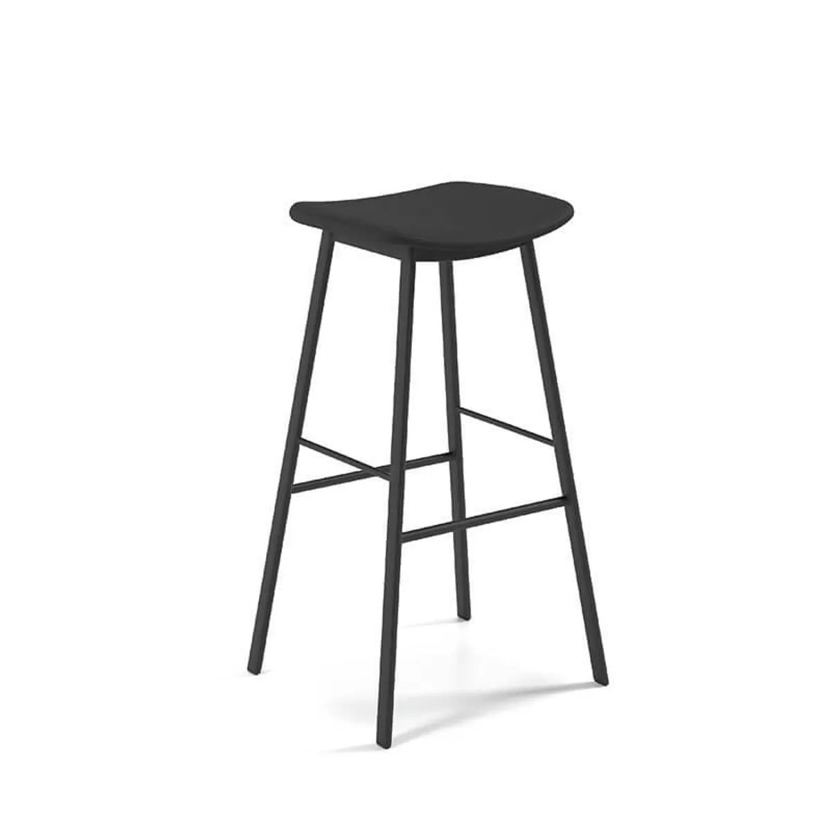Ami - Tabouret de bar en simili sans dossier moderne empilable — vue 3