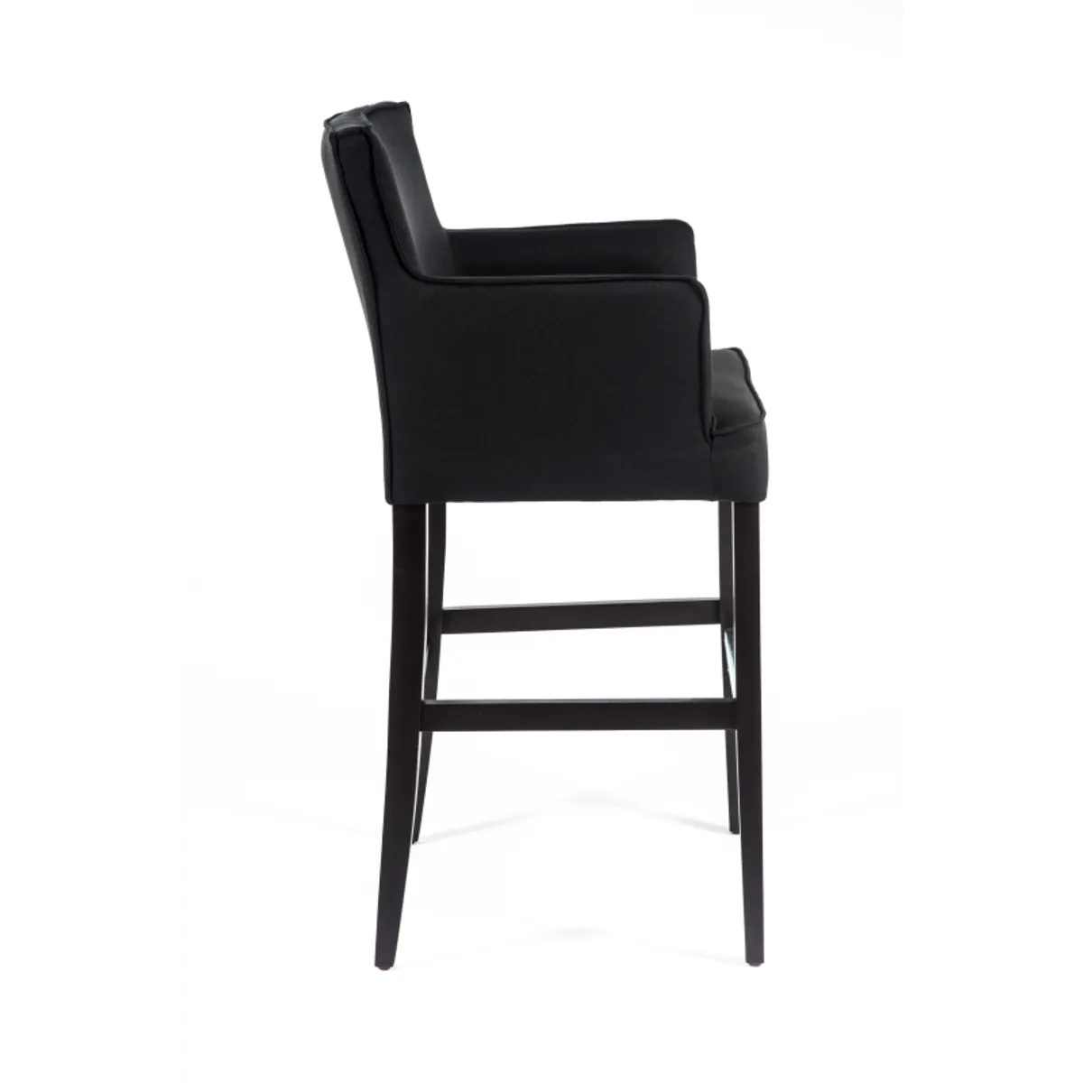 BarDiem - Tabouret bar contemporain en tissu et bois — vue 4
