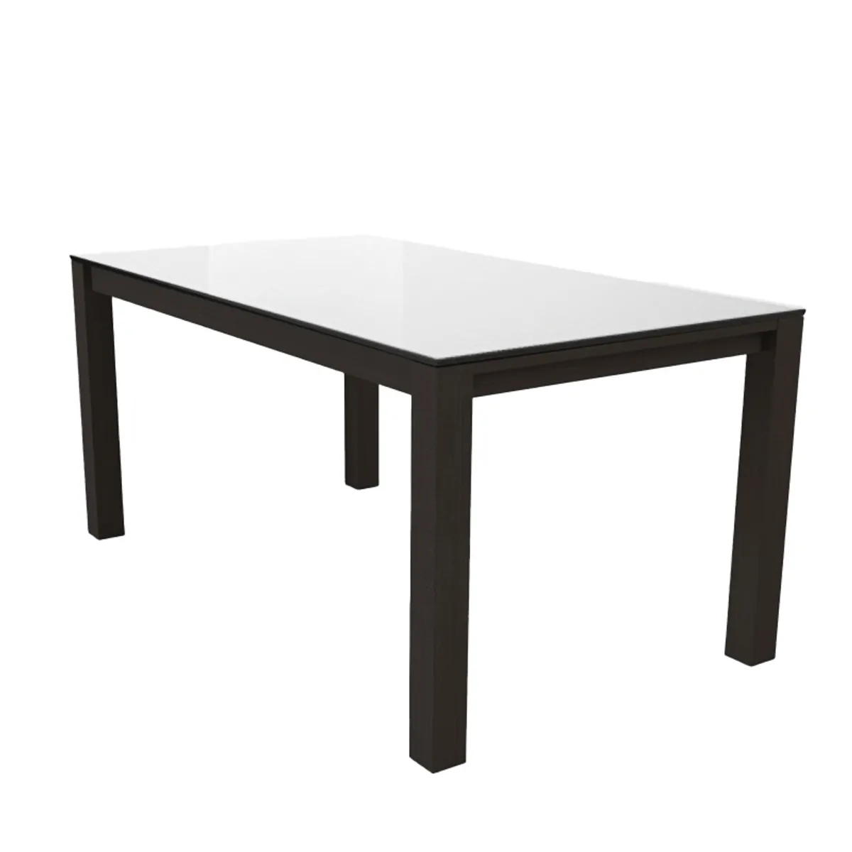 Quadra - Table moderne en verre extensible — vue 3