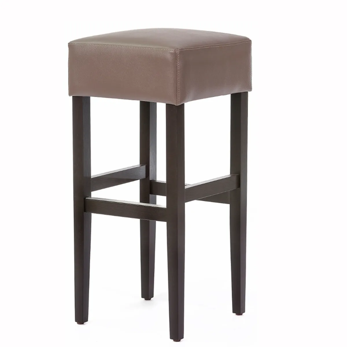 BarMax - Tabouret de bar sans dossier en synthétique et bois — vue 5