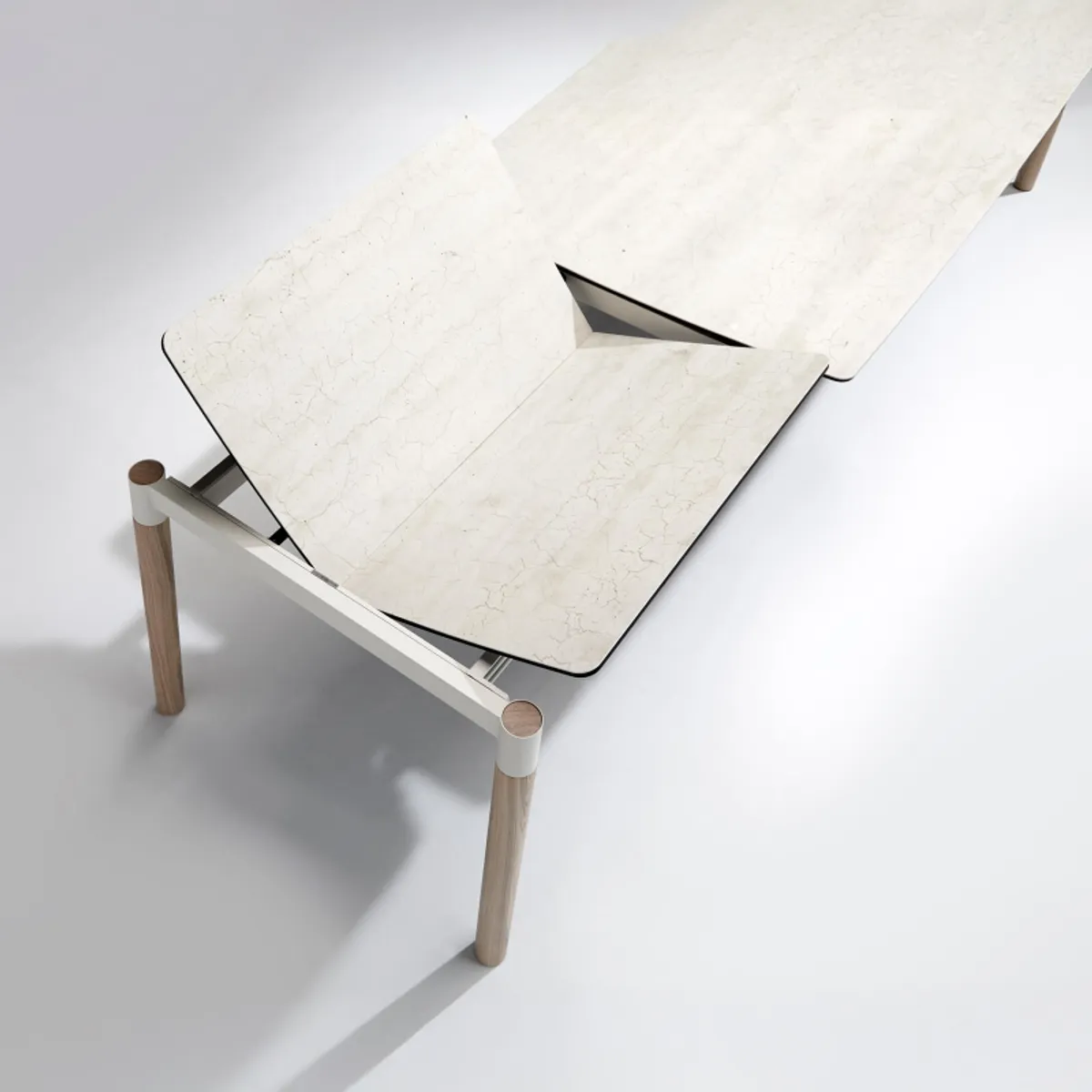 Köln Mobliberica® - Table extensible en céramique et bois — vue 3