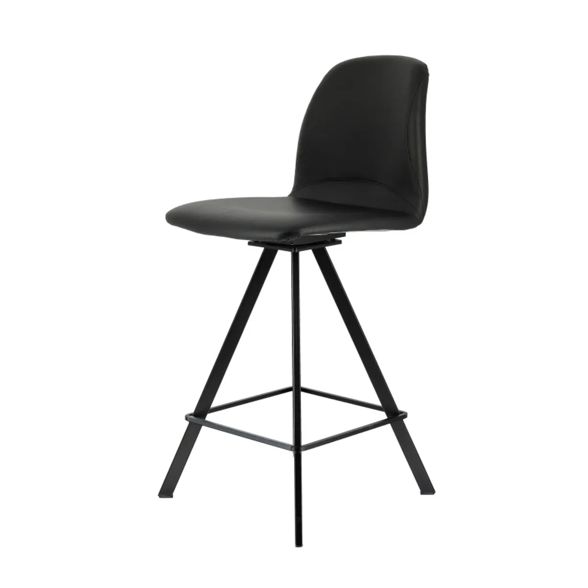 Girona - Tabouret snack pivotant moderne en simili — vue 5