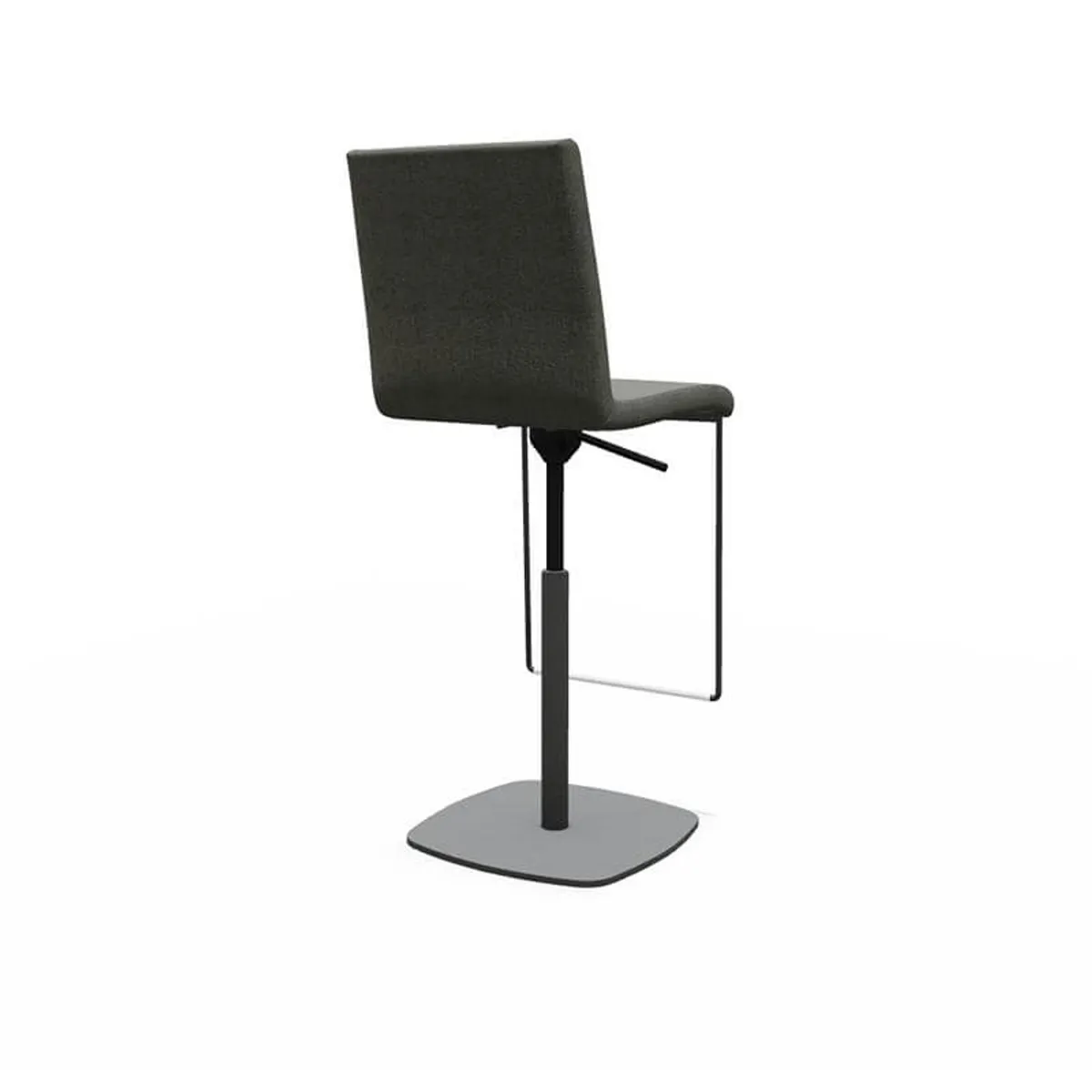 Sherpa - Tabouret haut réglable et pivotant en tissu fabriqué en Belgique — vue 4