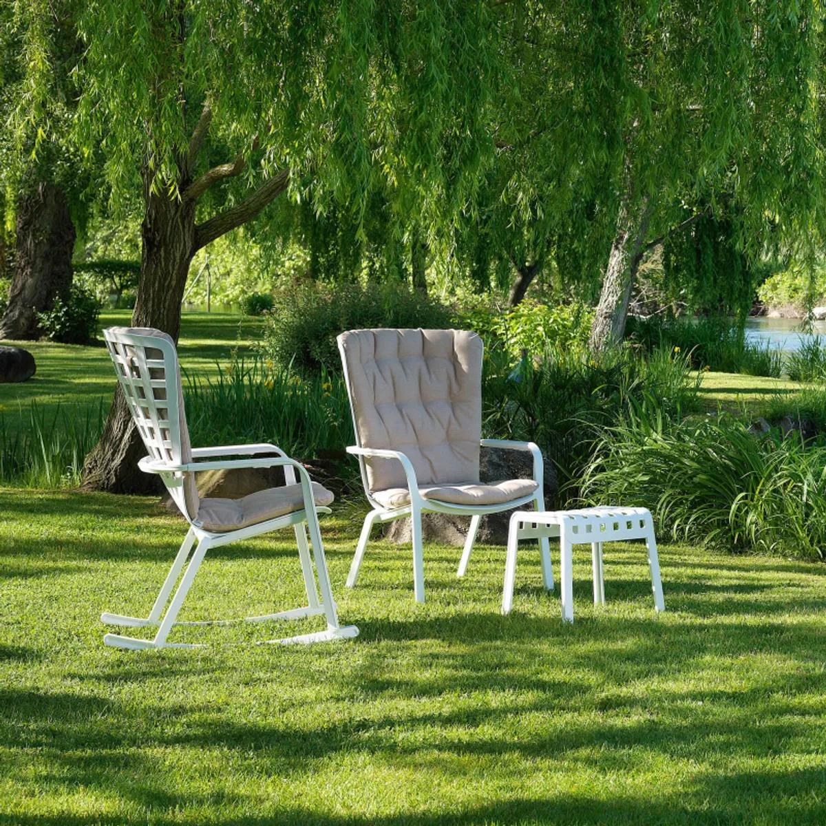 Folio - Rocking chair design extérieur réglable en polypropylène — vue 4