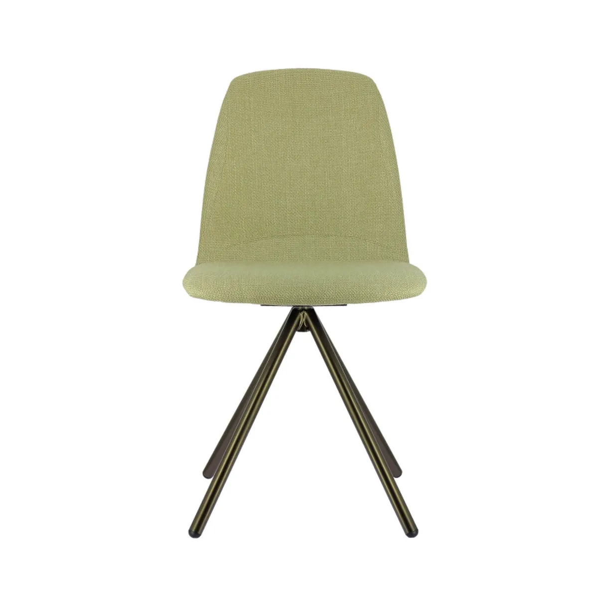 Genua - Chaise moderne pivotante en tissu et pieds métal — vue 3