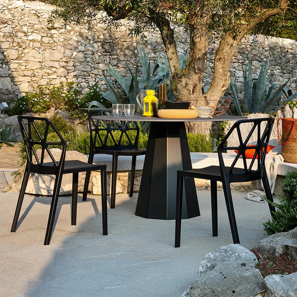 Alchemia Connubia® - Chaise de jardin design empilable en polypropylène — vue 3