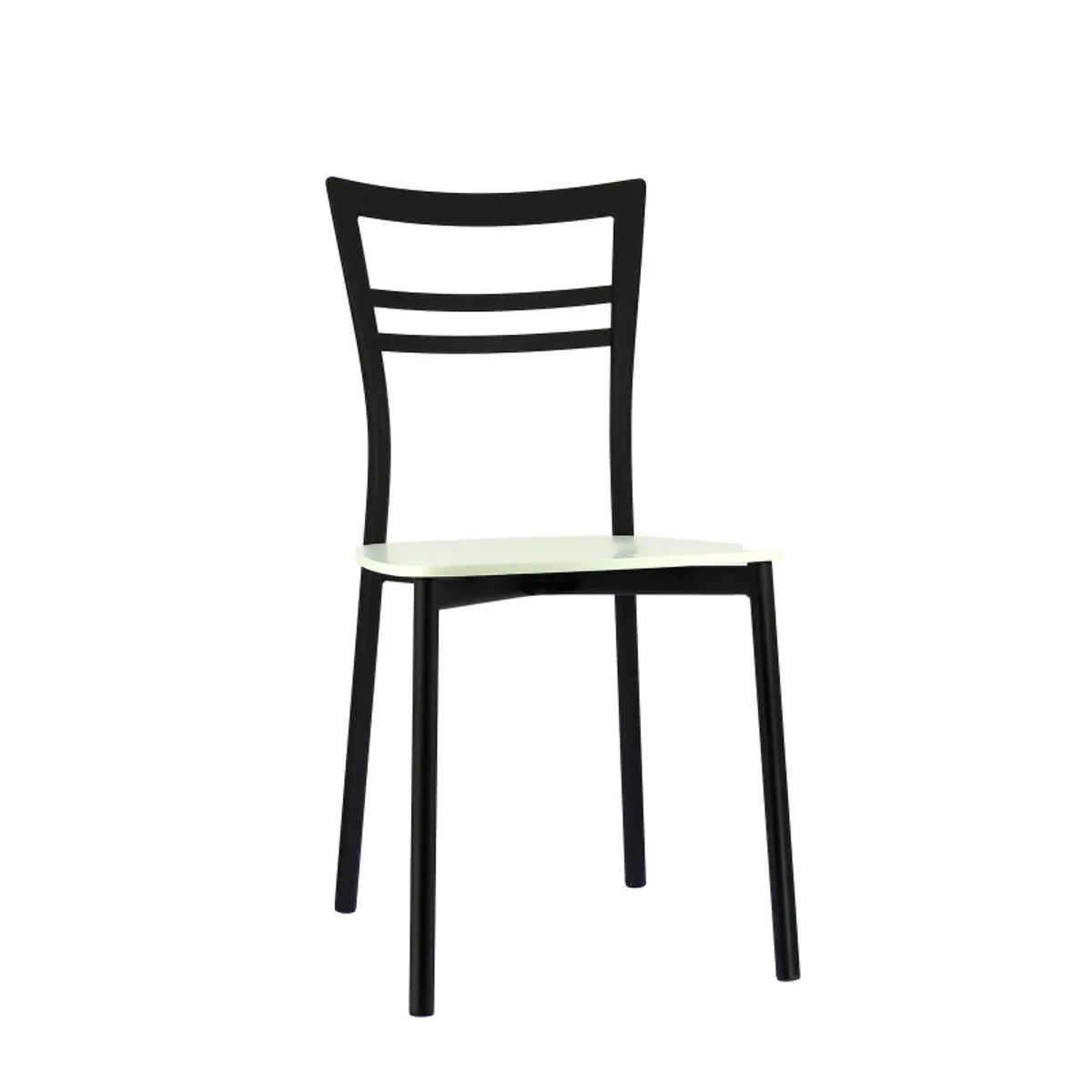 Go Connubia® - Chaise contemporaine en métal et assise multiplis bois