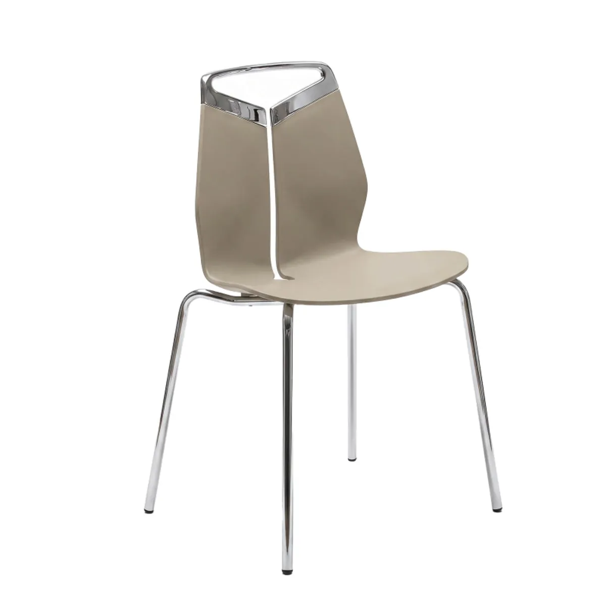 Gripp - Chaise design coque polypropylène pieds en métal — vue 3