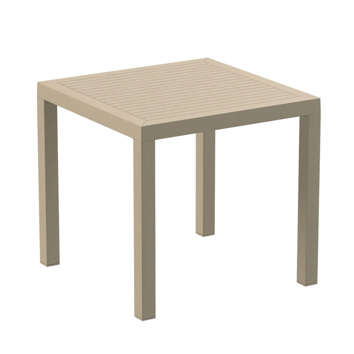 Ares - Table de terrasse carrée en résine — vue 3