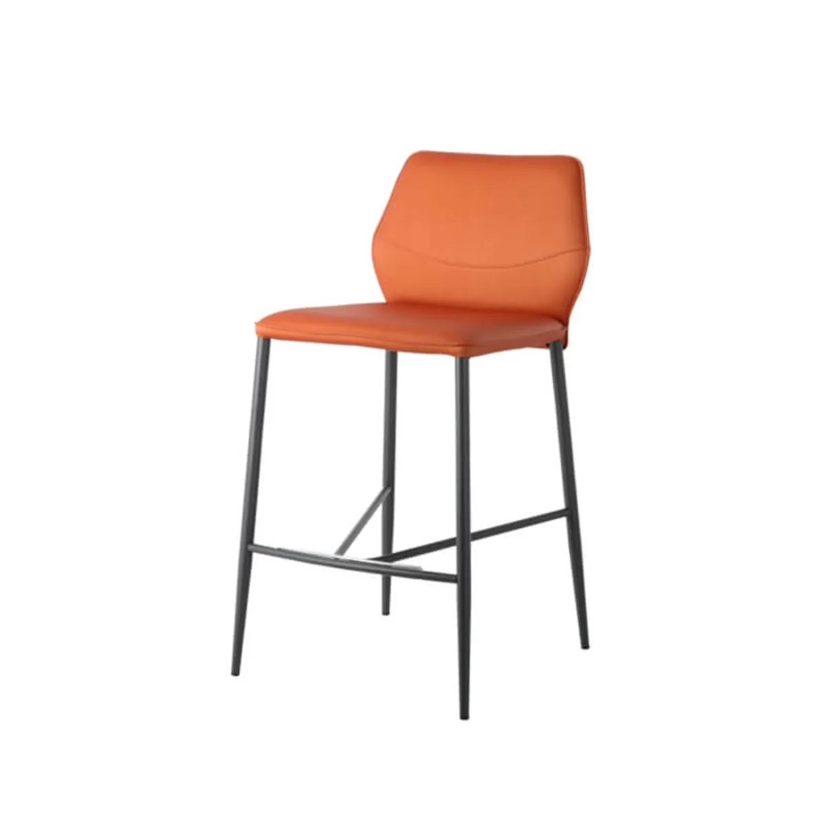 Wind - Tabouret haut en cuir — vue 3