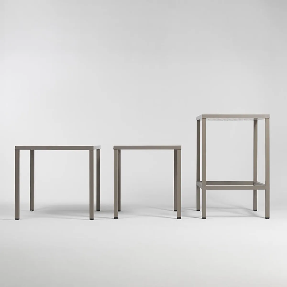 Cube - Table de jardin réglable en hauteur carrée fabriquée en Italie — vue 4
