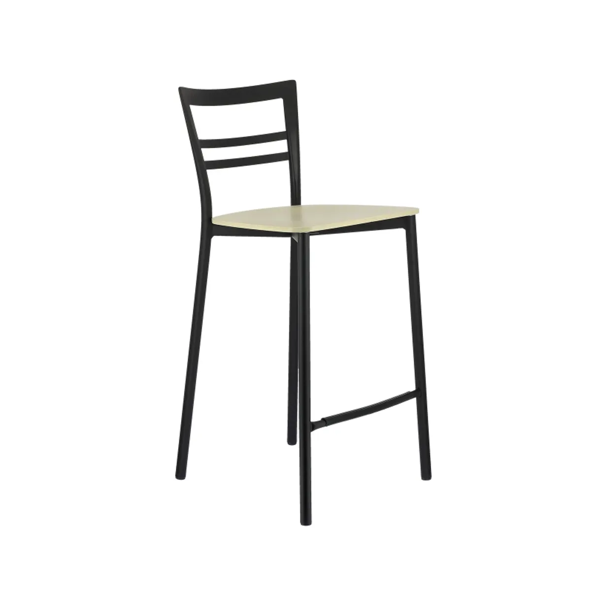 Go Clip Connubia® - Tabouret snack contemporain en métal et multiplis bois