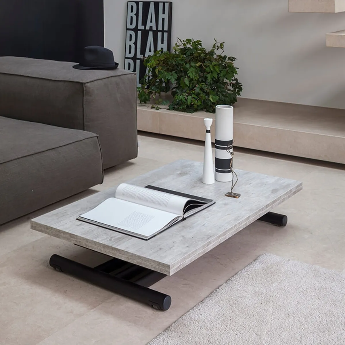 Fenice AT050 - Table italienne relevable et rabattable en mélaminé — vue 5