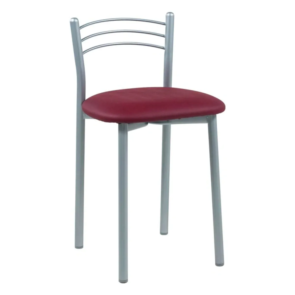 Marta - Tabouret bas de cuisine rembourré assise synthétique et structure métal