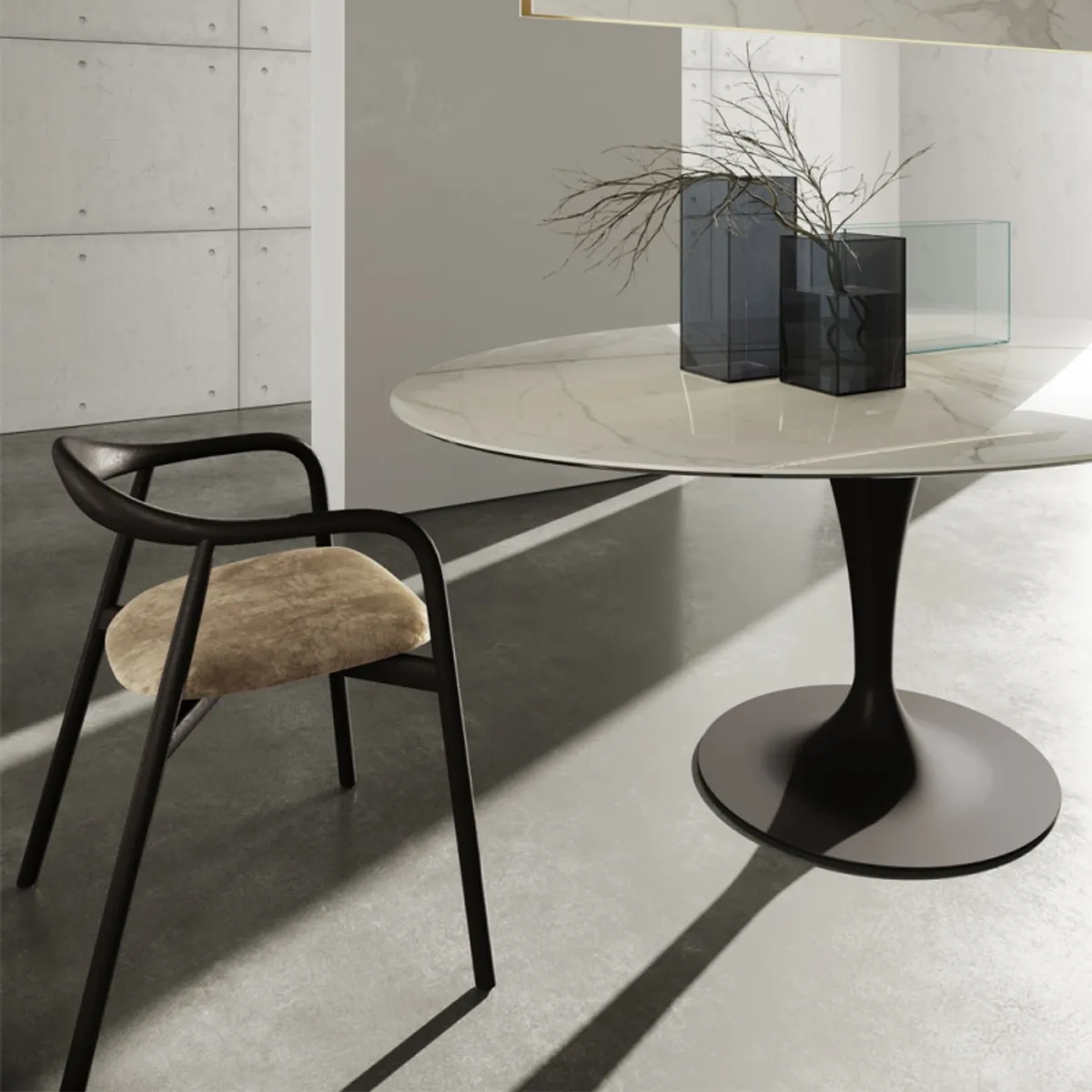 Flûte Sovet® - Table ovale design en céramique — vue 4