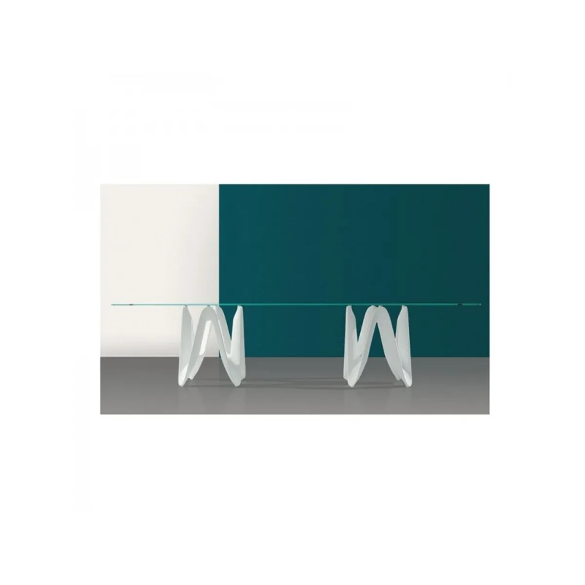 Lambda Sovet® - Table de salle à manger design en verre cm — vue 3