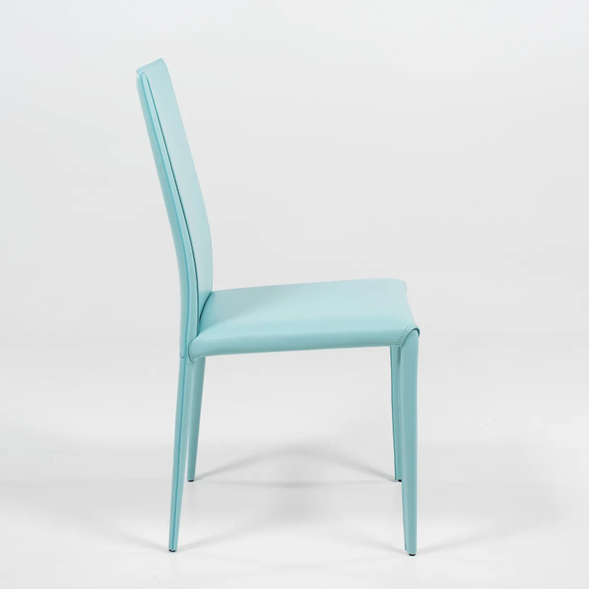 Kesha - Chaise contemporaine en croûte de cuir — vue 4