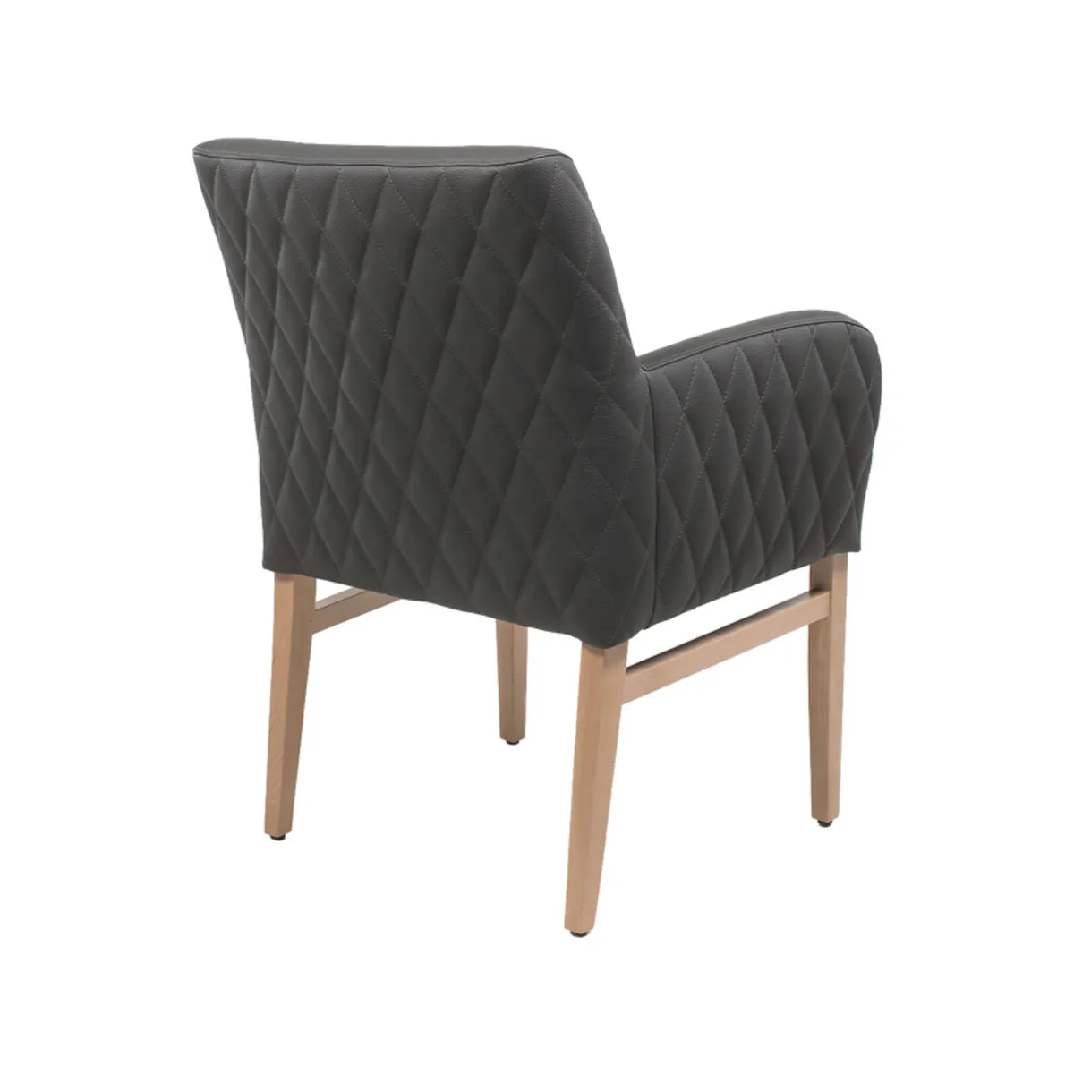 Moritz diamant-40 - Fauteuil matelassé pieds en bois massif — vue 5