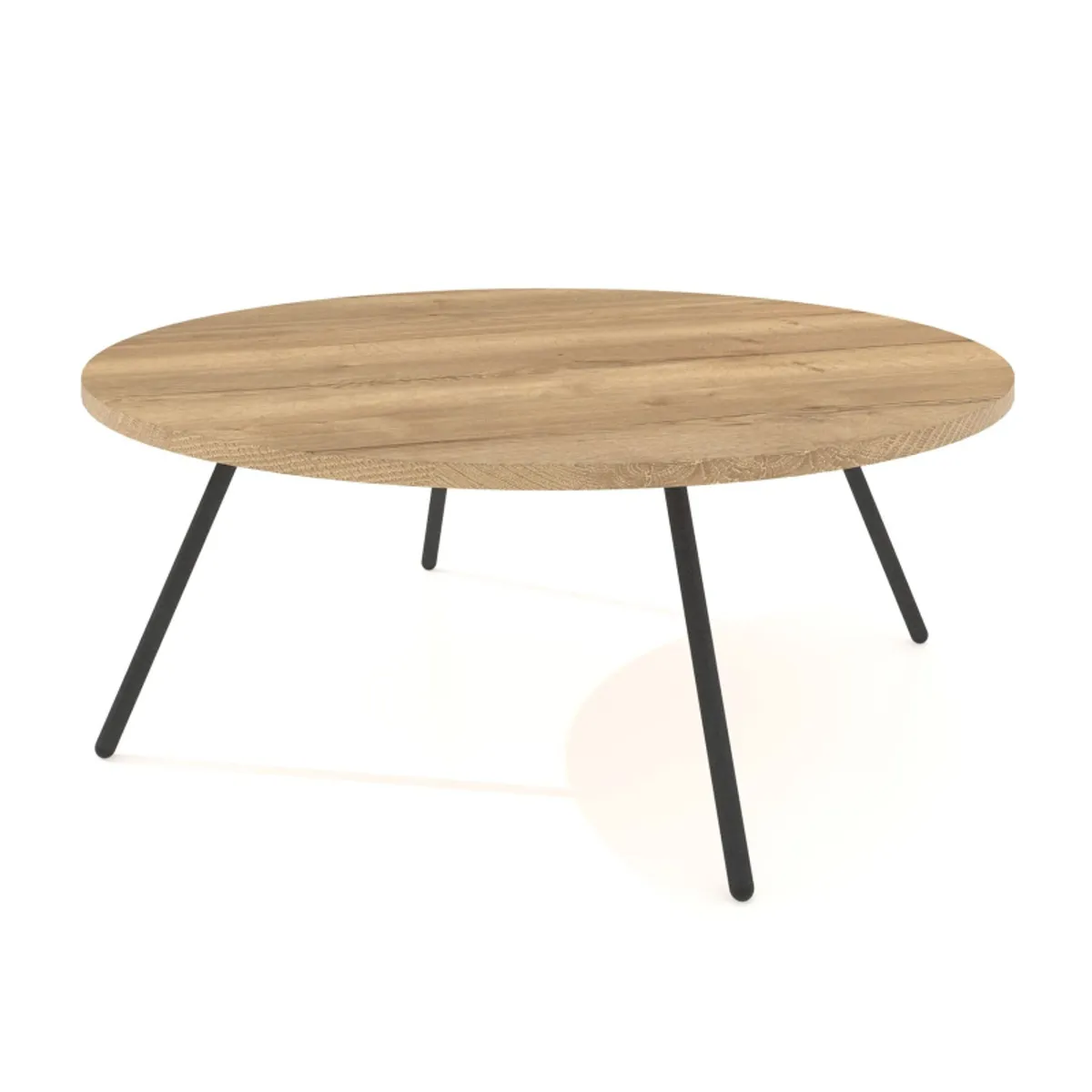 Trevi - Table basse ronde avec pieds en métal — vue 3
