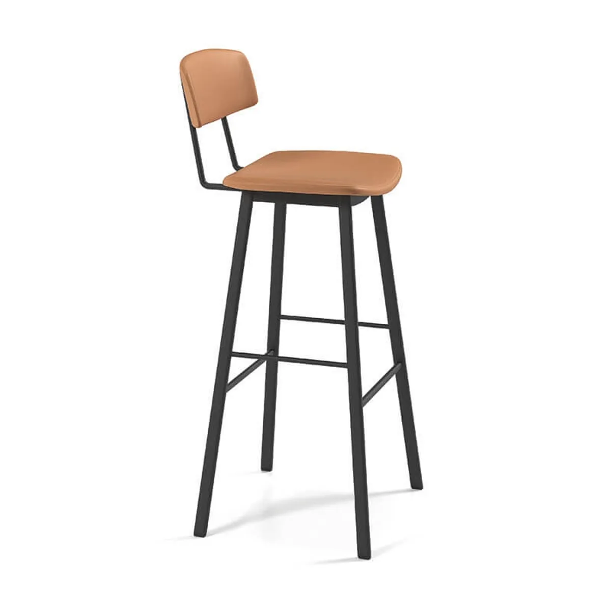 Amica - Tabouret hauteur bar moderne en simili — vue 3