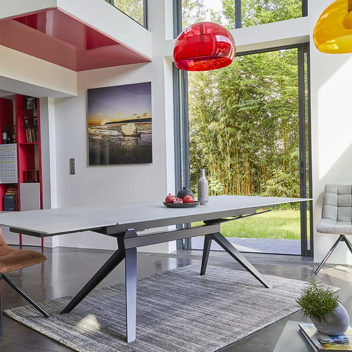 Luna - Table extensible de salle à manger design en céramique — vue 3