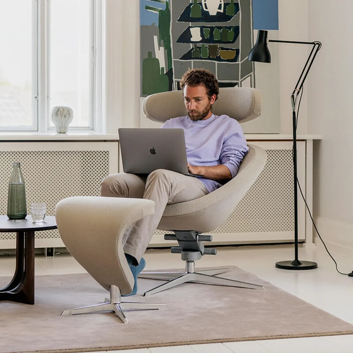 Peel Varier® - Fauteuil de relaxation design en tissu — vue 4