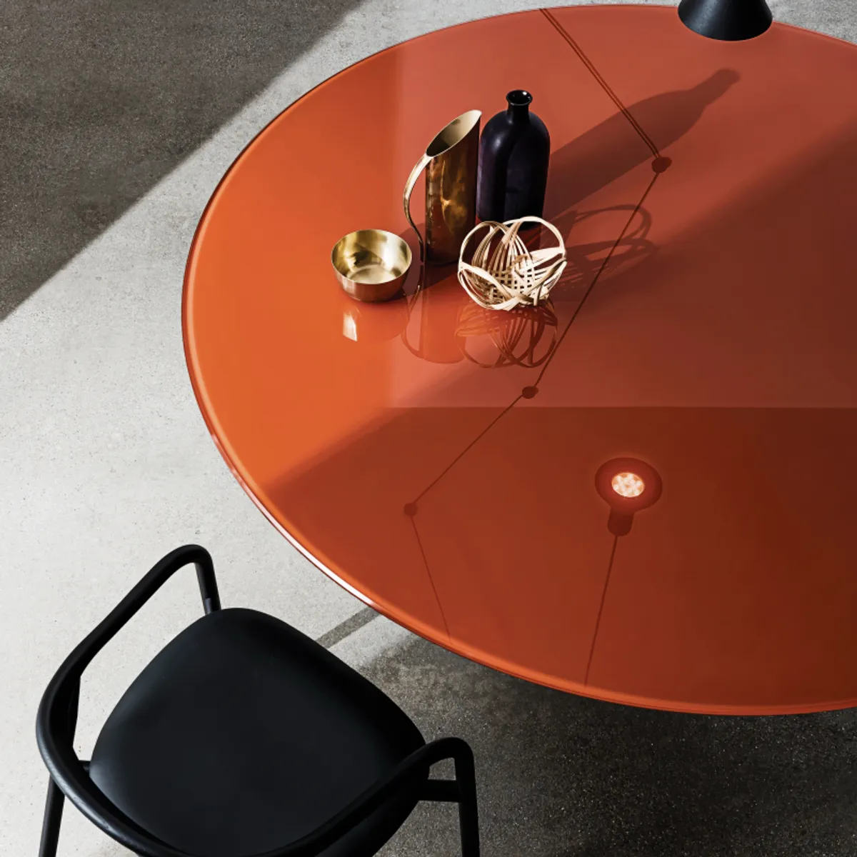 Totem Sovet® - Table ronde design en verre — vue 3