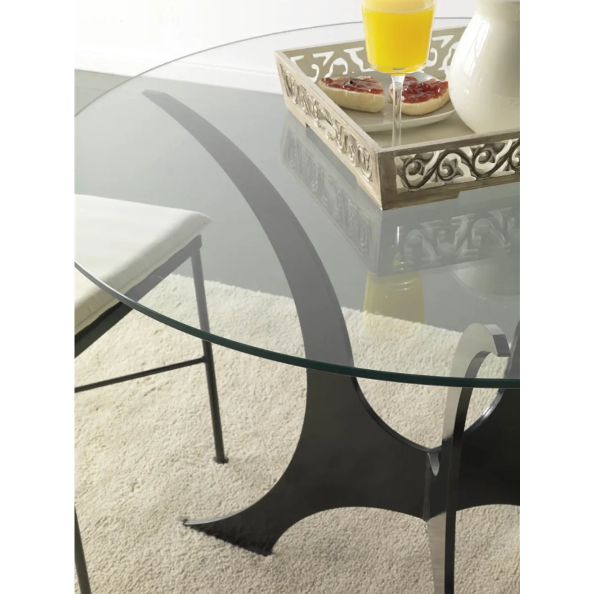 Apolo - Table provençale ronde en métal — vue 5