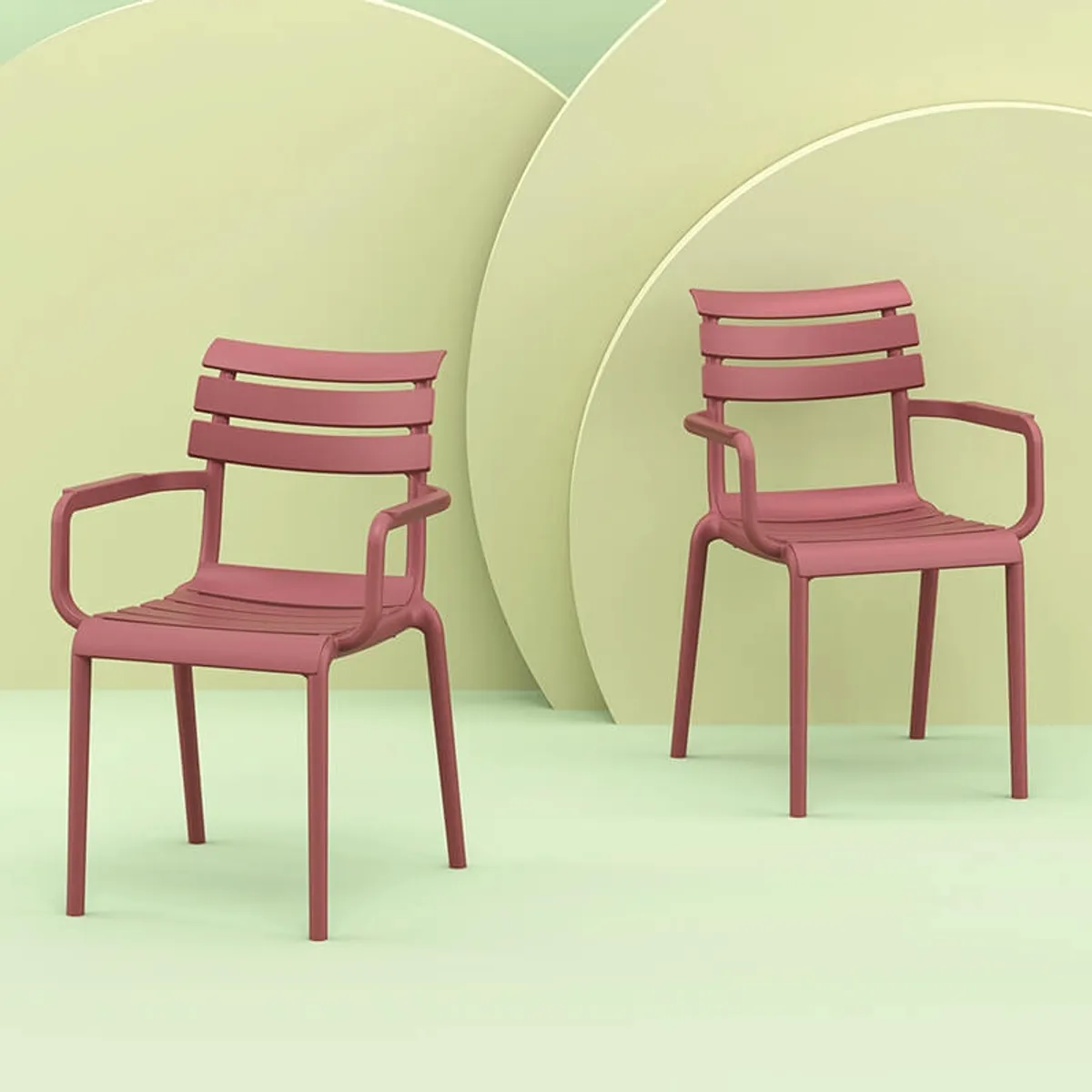 Paris - Fauteuil moderne empilable en polypropylène — vue 3