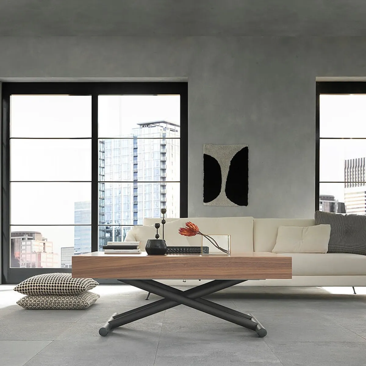 Febo AT046 - Table italienne relevable en bois avec allonges — vue 4