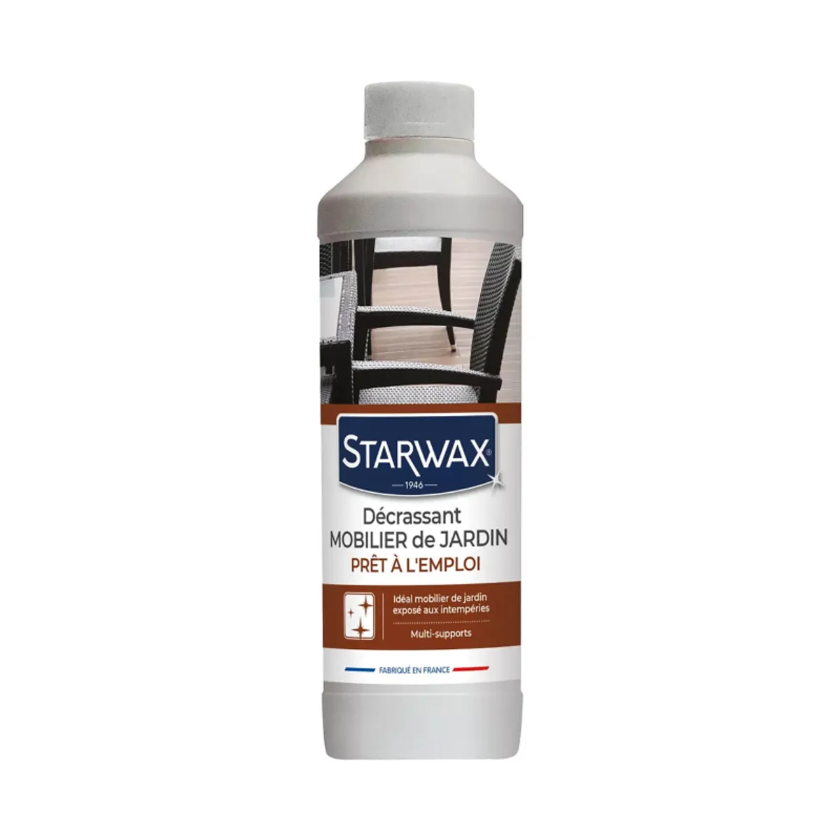 Décrassant mobilier jardin Starwax® - Nettoyant multisupports pour mobilier de jardin 500 ml