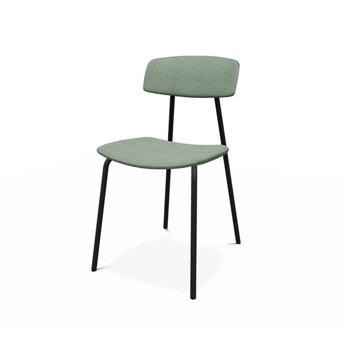 Lazio - Chaise en tissu de style rétro fabriquée en Belgique — vue 3