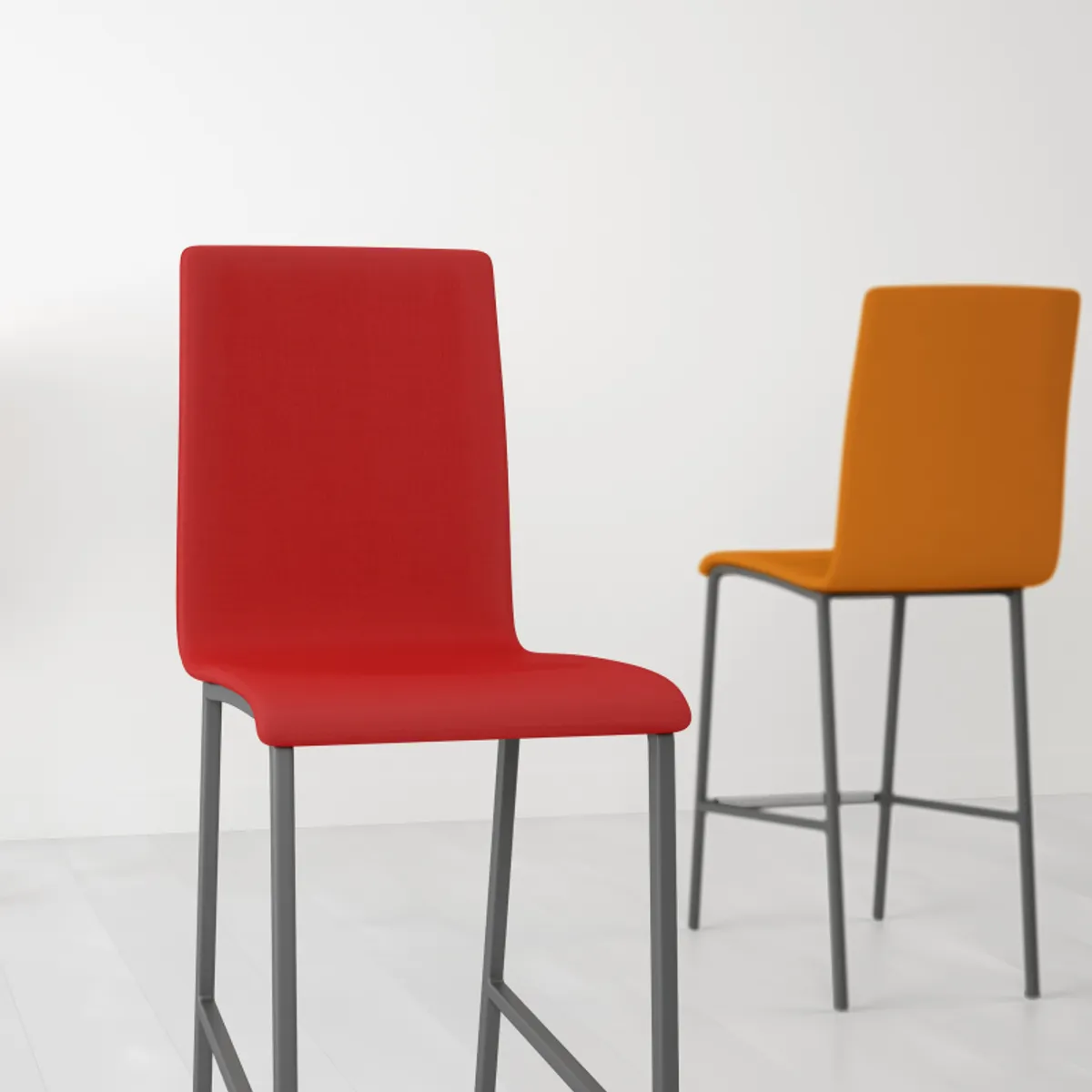 City - Tabouret snack contemporain rembourré — vue 4