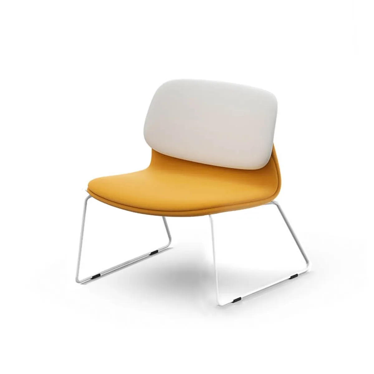 Klik - Chauffeuse confortable en tissu avec pieds traineau en métal — vue 3