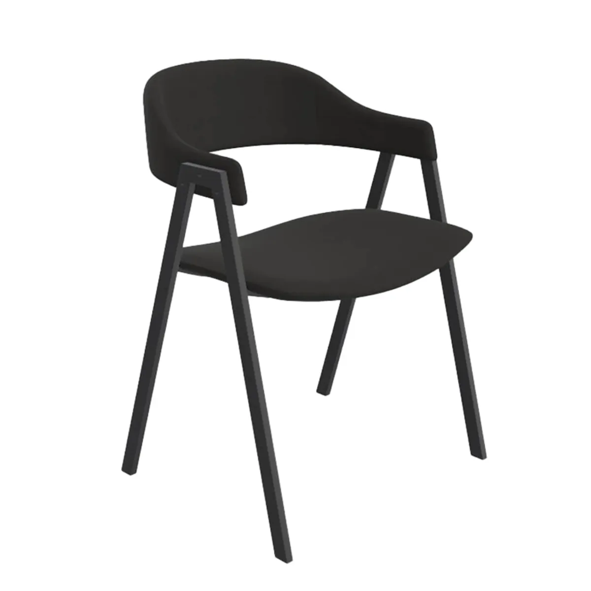 Arca - Fauteuil de table en tissu — vue 4