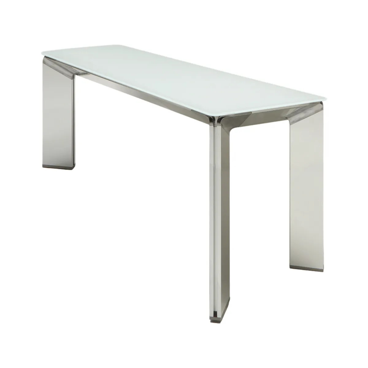 Class - Console en verre et pieds aluminium fabriquée en Italie — vue 5