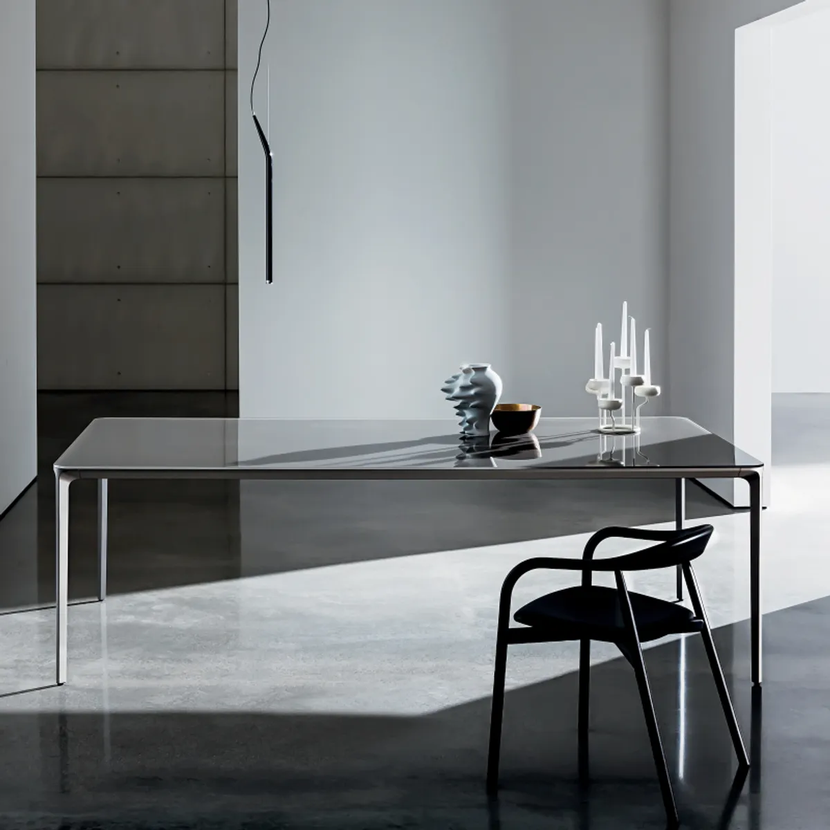 Slim Sovet® - Table en verre design extensible