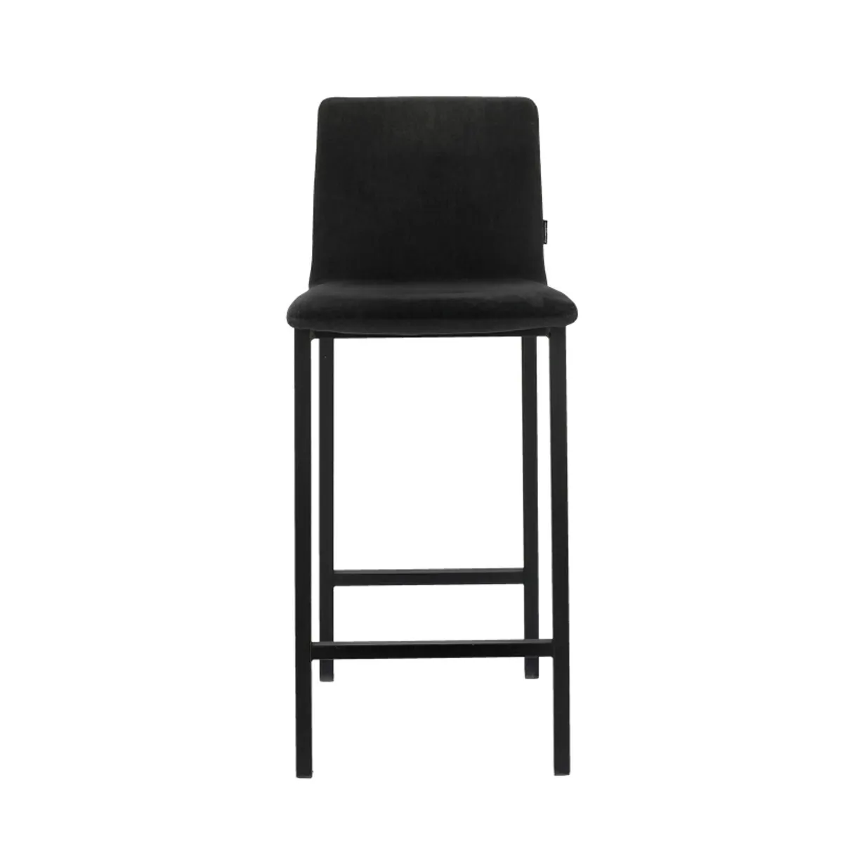 Koko Mobliberica® - Tabouret snack en tissu dossier bas avec pieds en métal — vue 3