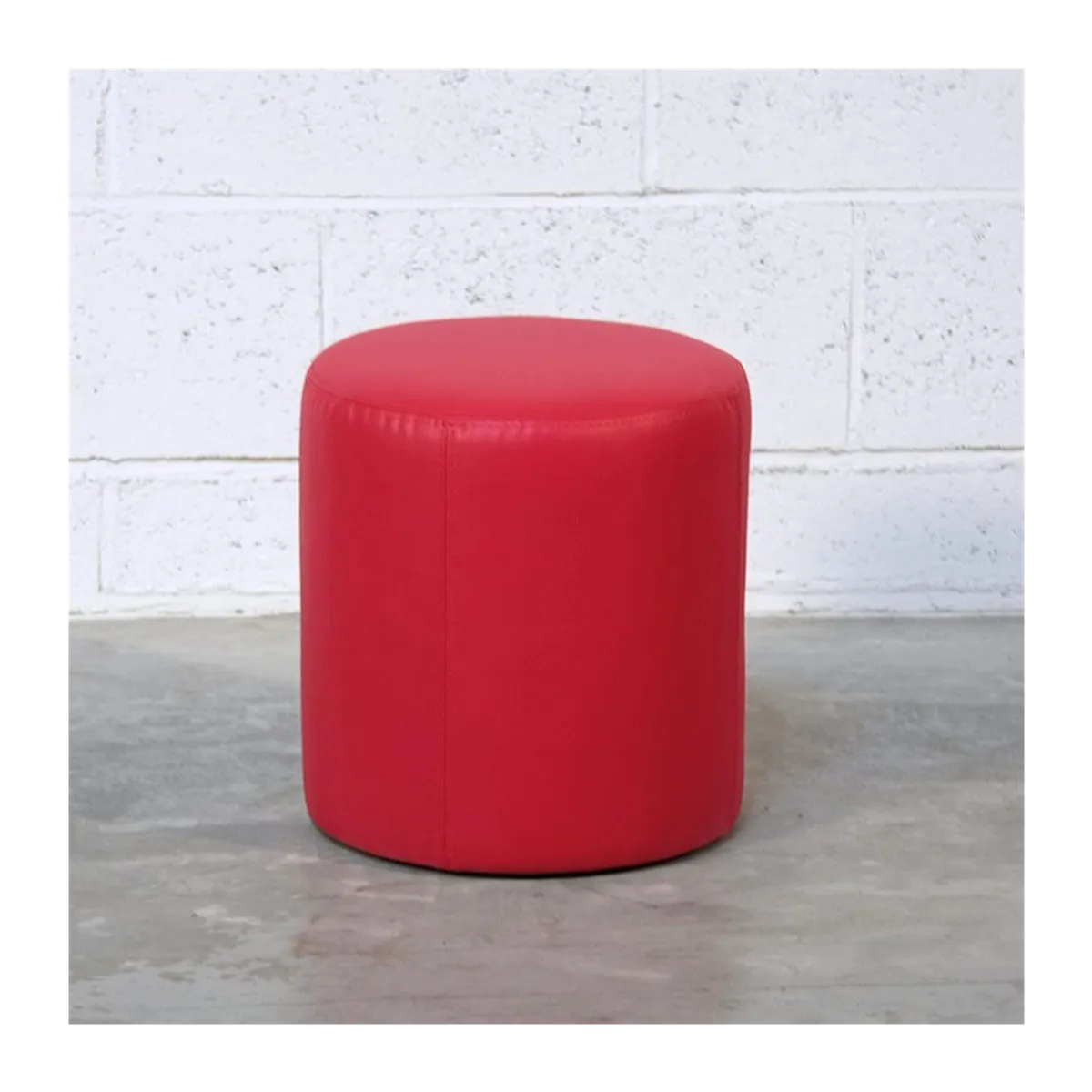 Pouf rond en synthétique – Rondo