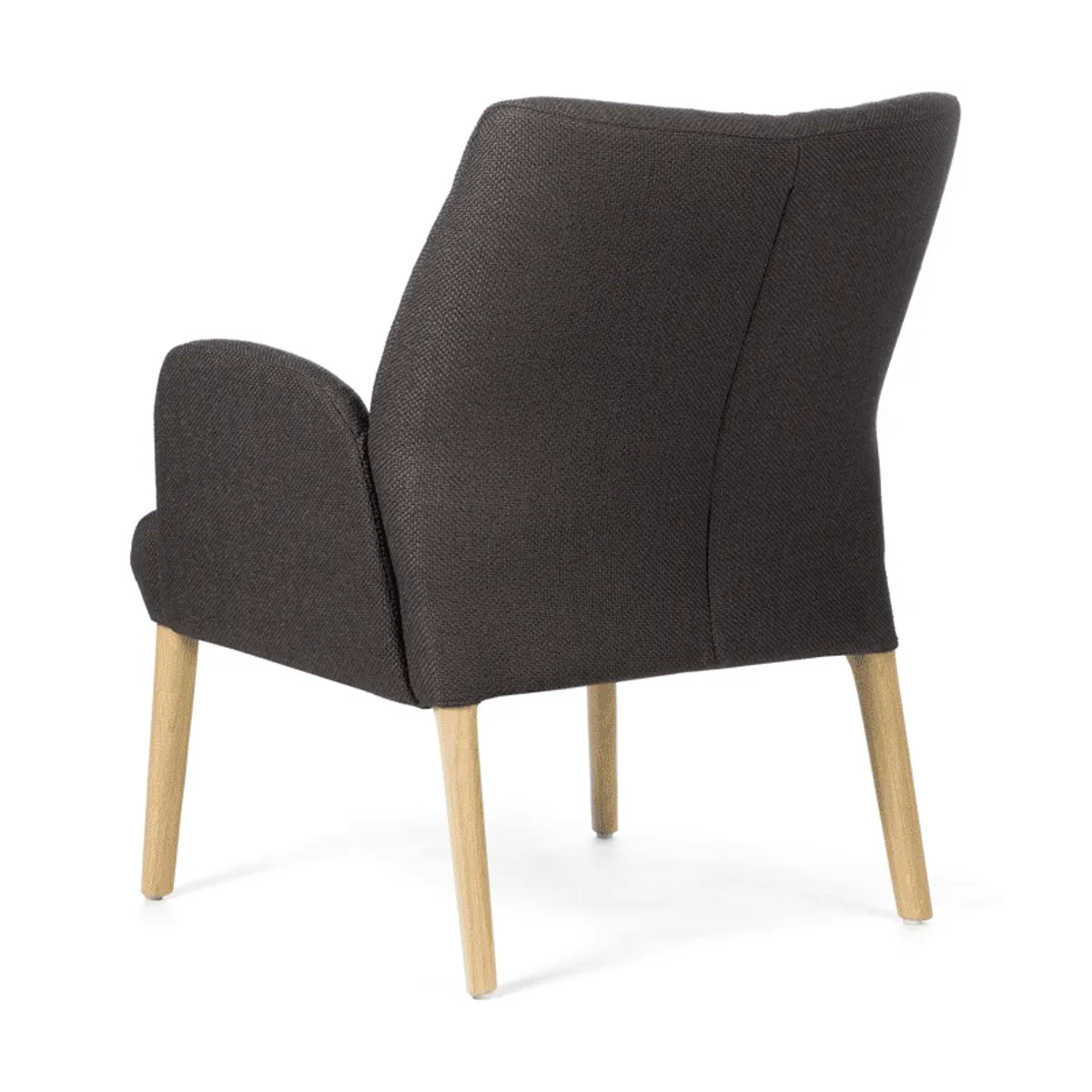 Enora Mobitec® - Fauteuil cocooning en tissu et pieds en bois — vue 5
